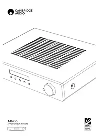 Notice CAMBRIDGE AXA35 Recepteur