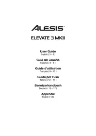 Notice ALESIS ELEVATE 3 MKII Haut-parleur