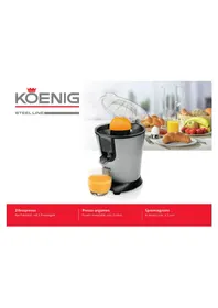Notice KOENIG B04205 Extracteur de jus