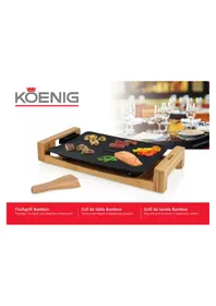 Notice KOENIG B02330 Plaque de grill