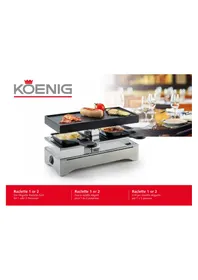Notice KOENIG B02241 Plaque de grill