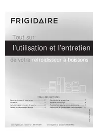 Notice FRIGIDAIRE FFBC46F5LS Réfrigérateur à boisson