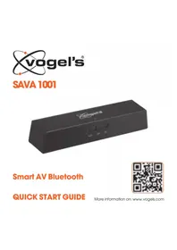 Notice VOGELS SAVA 1001 Récepteur de musique