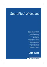 Notice PLANTRONICS SUPRAPLUS HW351N Casque