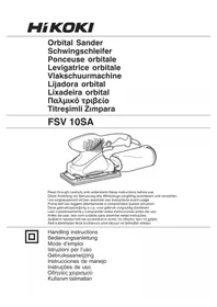 Notice HiKOKI FSV10SA Lixadeira