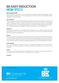 Notice BK EASY INDUCTION Casserole