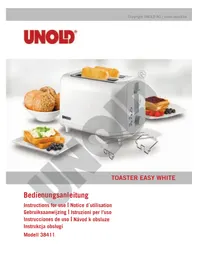 Notice UNOLD 38411 Topinkovač