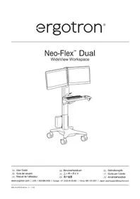 Notice Ergotron NEOFLEX DUAL WIDEVIEW WORKSPACE Support écran plat