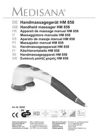 Notice MEDISANA HM 858 Massagegerät
