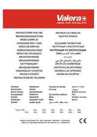 Notice HOMEDICS VALERA SILENT JET 8500 Uscător de păr