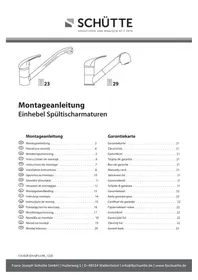 Notice Schütte TOKYO Robinet