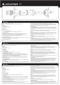 Notice Ledlenser F1 Lampe de poche