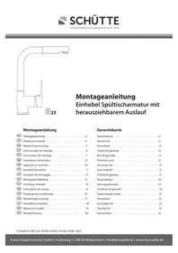 Notice Schütte LONDON Robinet