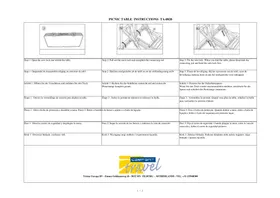 Notice Campart Travel TA0820 Table