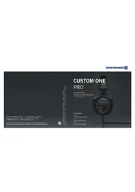 Notice BEYERDYNAMIC CUSTOM GAME Casque