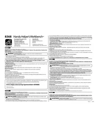 Notice Step2 HANDY HELPER’S WORKBENCH 8368 Outil électrique portatif