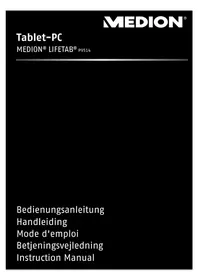 Notice MEDION LIFETAB P9514 Tablet