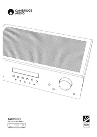 Notice CAMBRIDGE AXR100 Recepteur