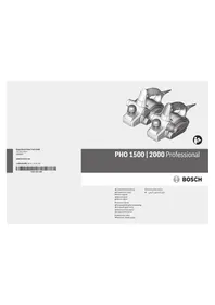 Notice BOSCH PHO 2000 Raboteuse