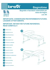Notice Brevi REVERSIBLE BAGNOTIME Baignoire pour bébé