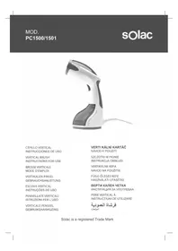 Notice SOLAC PC1500 Nettoyeur à vapeur