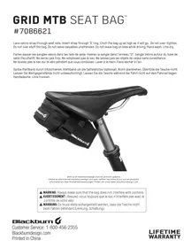 Notice Blackburn GRID MBT SEAT BAG Accessoire de vélo
