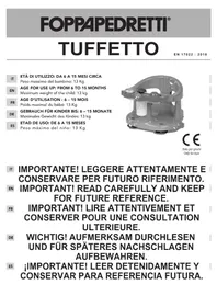 Notice Foppapedretti TUFFETTO Produits bébés