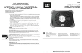 Notice CAT CT3530 Éclairage