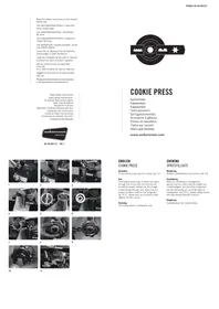 Notice Ankarsrum COOKIE PRESS Hachoir
