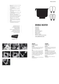 Notice Ankarsrum DOUBLE BEATER Autres appareil de cuisine