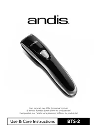 Notice Andis BTS2 Tondeuse à barbe