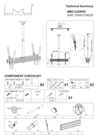 Notice Multibrackets MBC1UX2HD Support écran plat