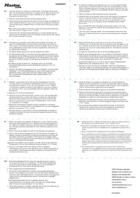 Notice Master Lock 1444 Fixation murale