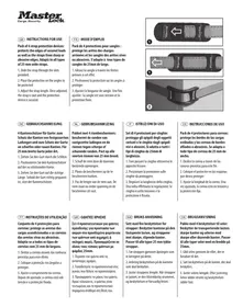 Notice Master Lock 3246 Sangles de protection