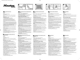 Notice Master Lock 3051 Cadenas