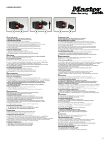 Notice Master Lock 8350 Antivol vélo