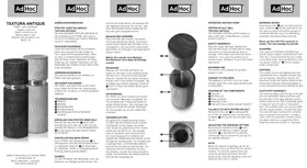 Notice AdHoc TEXTURA ANNTIQUE Moulin à sel/poivre