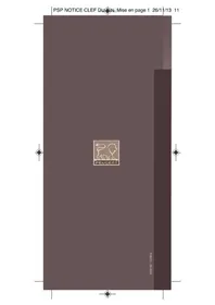 Notice PEUGEOT CLEF DU VIN Ouvre-bouteille