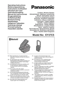 Notice PANASONIC EY37C5 Schrauber