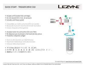 Notice Lezyne TRIGGER DRIVE CO2 Accessoire de vélo