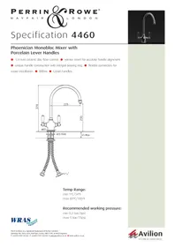 Notice Perrin & Rowe PHOENICIAN 4460 Robinet