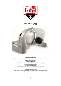 Notice FRITEL SL 3655 Trancheuse