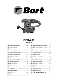 Notice Bort BES430 Ponceuse