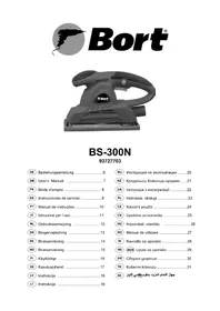 Notice Bort BS300N Ponceuse