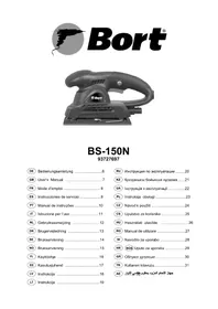 Notice Bort BS150N Ponceuse