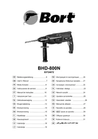 Notice Bort BHD800N Perceuse
