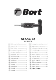 Notice Bort BAS36LIT Visseuse