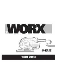 Notice WORX WX647 Ponceuse