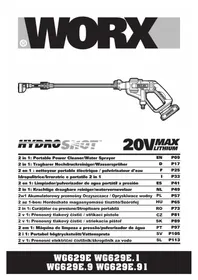 Notice WORX WG629E.9 Nettoyeur haute pressio