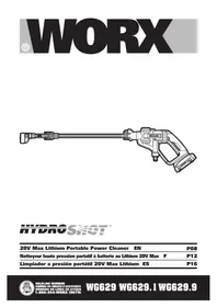 Notice WORX WG629.1 Nettoyeur haute pression